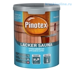 Лак Pinotex Lacker Sauna 20 полумат. 1л термостойкий для бани и сауны