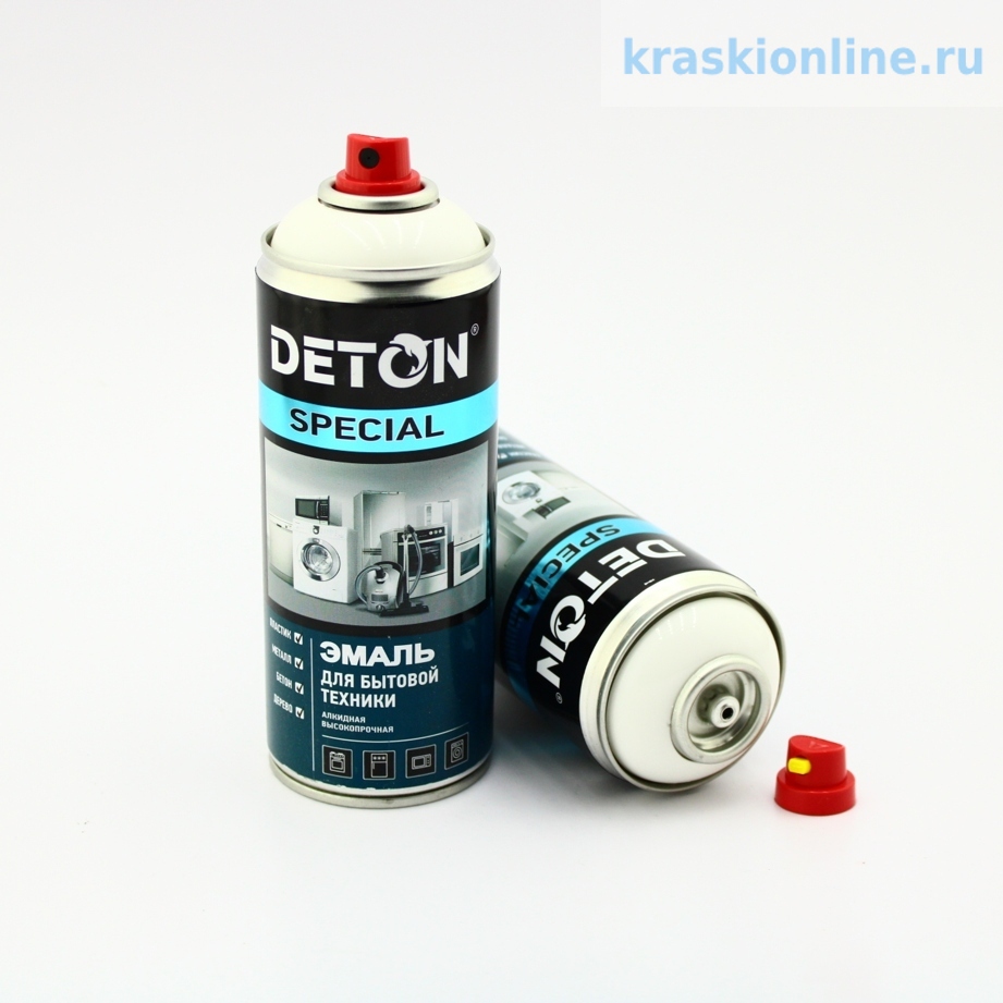 Эмаль для бытовой техники "DETON SPECIAL", Белый, аэрозоль 520 мл